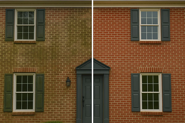 House Washing Before and After