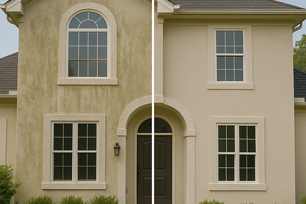 House Washing Before and After